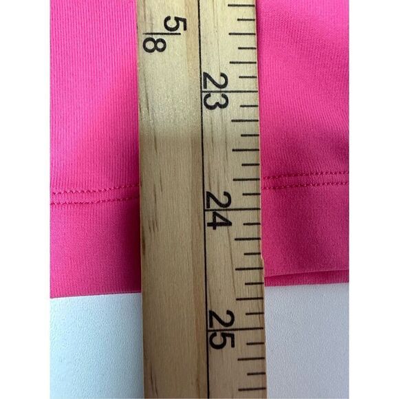 Lohla Sport The Laurie Chevron Top Long Sleeve Athletic Womens Sz M Pink White - Picture 8 of 11